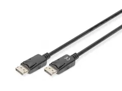 DisplayPort-aansluitkabel type DP M/M 3m UHD 4K DP 1.2 Zwart