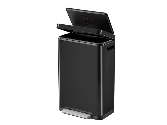 X-Cube pedaalemmer 30 Liter Mat Zwart RVS