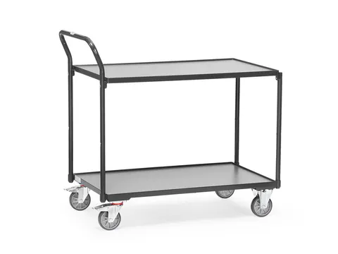 Lichte Tafelwagens 2740 Ral7016 300kg 2 Etages 850x500mm Houten Plaat