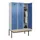 locker met bank,HxBxD 2120x1200x815mm,3vak,vak B 400mm,draaigrendel