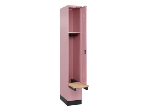 locker met bank,HxBxD 1950x300x815mm,1vak,vak B 300mm,cilinderslot