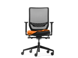 Bekleding,V. Bureaustoel,Stof,Oranje - 3