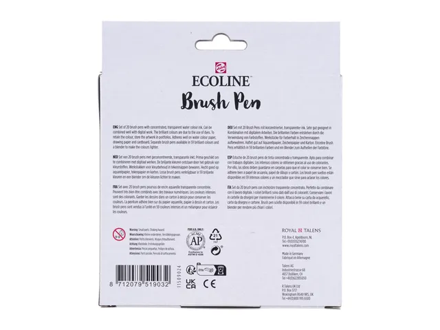 Brushpen Talens Ecoline set à 20 stuks landschap