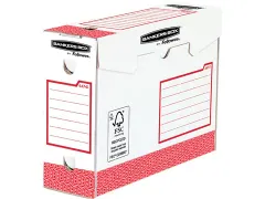 Bankers Box Basic Archiefdoos Heavy Duty, Ft 9,5 X 24,5 X 33 Cm, Rood