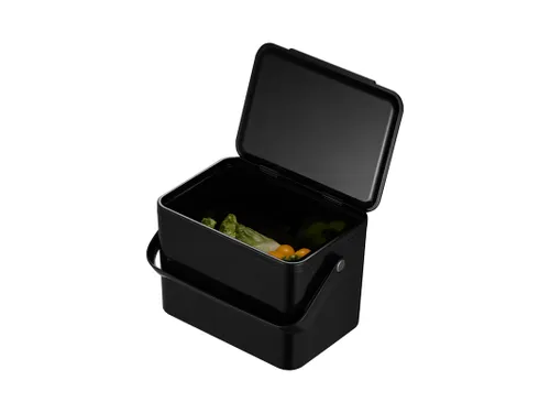 Afvalbak Deco Food Waste Caddy 4 Liter Zwart