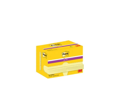 Memoblok Post-it 622 Super Sticky 47,6x47,6mm geel 12 stuks