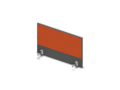 opzetpaneel bureau aanbouw zijkant MS-donkergrijs BN3012-oranje 800mm