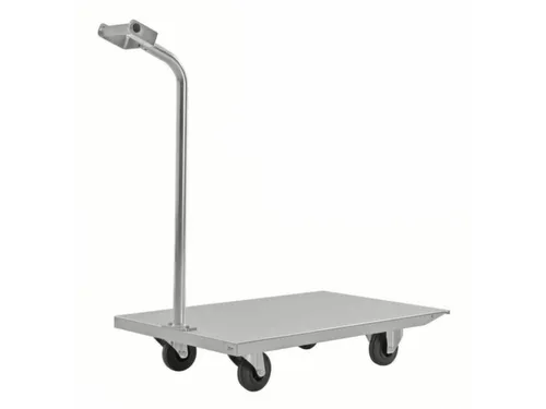 rolplateau met duwstang,draagverm. 400kg,laadvl. LxB 750x500mm