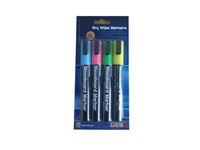 DESQ Glasbord Markers | 4 Kleuren | 3 mm