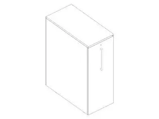 apothekerskast,HxBxD 1160x450x900mm,1xStalen bodem,decor wit - 2