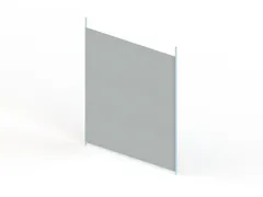 scheidingsplaat,v. inhaakstelling,HxD 500x400mm,doorgaand,staal