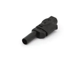 IEC1010 Banaanplug 4mm Insteekbaar - Zwart - 2