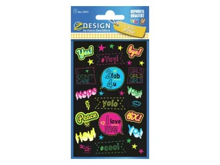 Neon etiket Z-design Kids teksten - 2