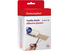 Elastic Textielpleister 6cm x 1m Op Rol Huidskleur