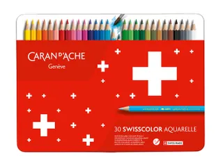 Kleurpotloden Caran d'Ache Swisscolor aquarel 30 stuks assorti - 1