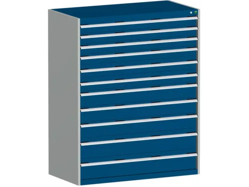 ladekast HxBxD 1600x1300x650mm 11laden zware lasten RAL7035 RAL5010