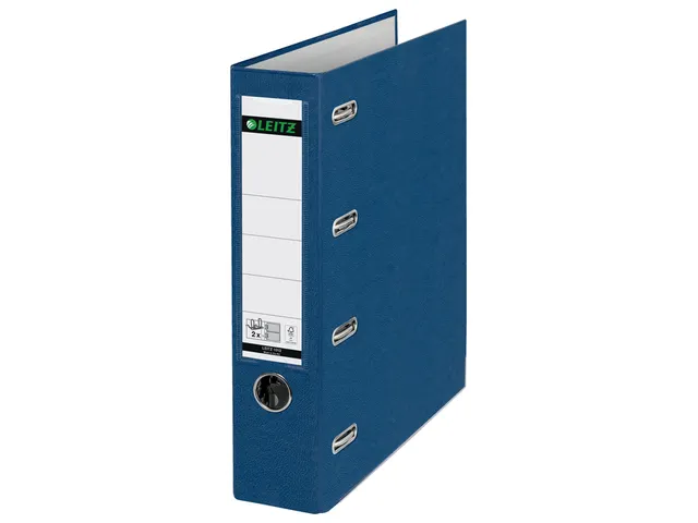 Classeur Leitz 1012 75mm Pp Bancaire 2 Méc. Bleu