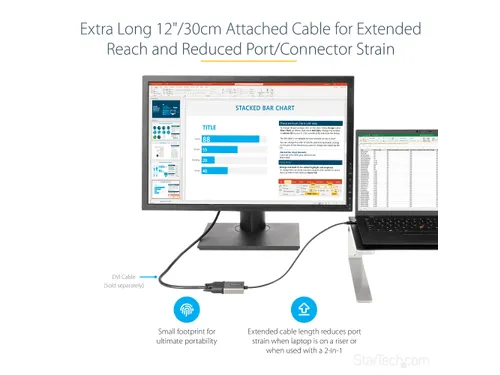 USB C naar DVI Adapter 1920x1200p USB-C naar DVI-D Adapter Dongle