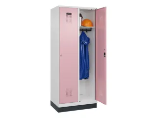 locker,HxBxD 1950x800x500mm,2vak,vak B 400mm,cil.-slot,sokkel - 1