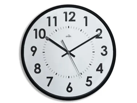 Wandklok Quartz 30 Cm Zwart