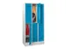 dubbeldekse locker,HxBxD 1850x900x500mm,3x2vak.,RAL7035,front RAL5012