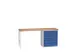 établi,HxlxP 930x2000x600mm,plateau multiplex,2 pieds/1 conteneur