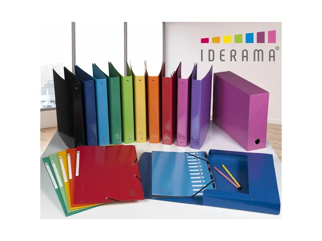 Ringmap IDERAMA 4 ringen 30mm A4 Roze