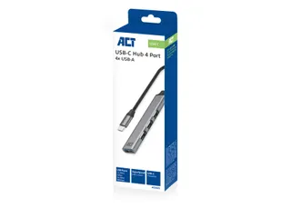 Hub ACT USB-C 3x USB-A 2.0 en 1x USB-A 3.0 - 14