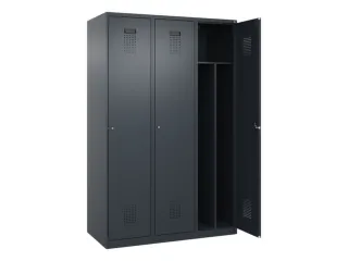 locker voor scheiding van kleding,HxBxD 1850x1200x500mm,3vak - 1