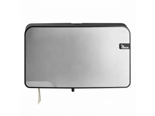 Mini duo jumbo Toiletrolhouder 447097 Zilver