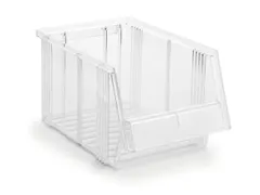 Transparante Zichtbakken Hxbxd 156x186x300mm Polystyreen Grijpopening