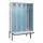 locker met bank,voor scheiding van kleding,HxBxD 2120x1200x815mm,4vak