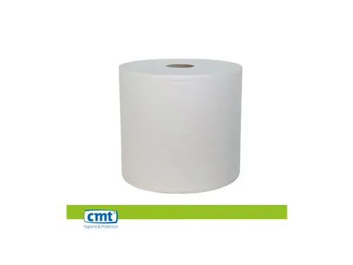Poetsrol Industrie Eco Cel 1-laags 1.000m Wit 2 Rol