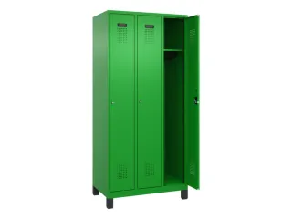 locker,HxBxD 1950x900x500mm,3vak,vak B 300mm,cil.-slot,voeten - 2