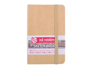 Schetsboek Talens Art Creation 80 witte vellen 140gr 90x140mm kraft - 1