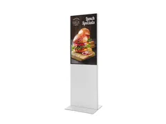 Digitale Totem Smart Line Display Wit met 43 inch Samsung scherm