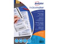 Tabbladen Avery Indexmaker A4 9-gaats 5-delig wit