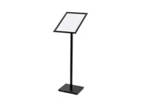 OUTLET Menustandaard Design Standaard Zwart 25 mm Rechte Hoeken A3