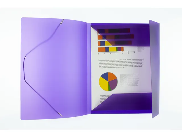 Elastomap Kangaro A4 PP transparant paars