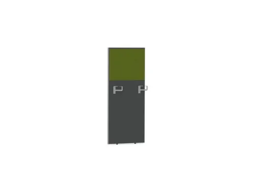 baliepaneel bureau aanbouw rechts MS-donkergrijs BN7048-groen 600mm