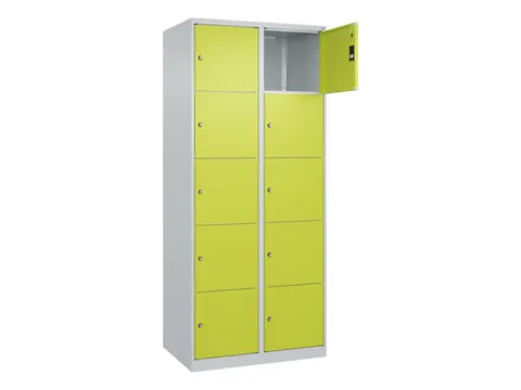 lockerkast,HxBxD 1850x800x500mm,2x5vakken,vak B 400mm,cil.-slot