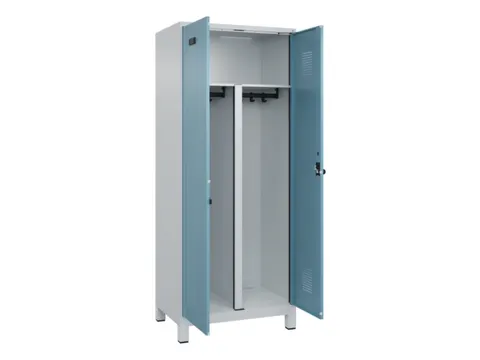 PBM-locker,HxBxD 1950x800x500mm,2vak,vak B 400mm,draaigrendel
