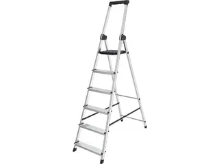 trapladder SL600, aluminium, zilver, 6 treden - 2