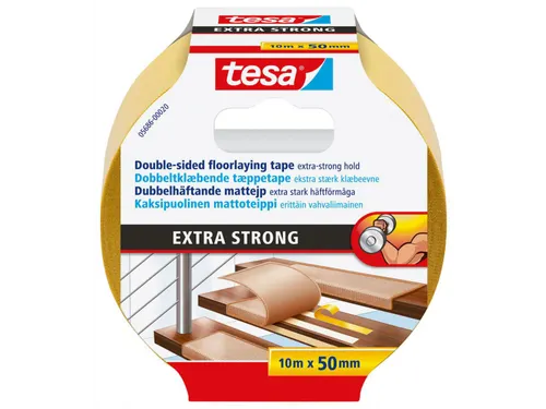 Tapijttape extra sterk tesa 5686 50mmx10m dubbelzijdig