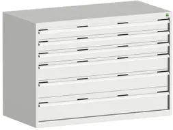 ladekast HxBxD 900x1300x650mm 6laden romp RAL7035 front RAL7035