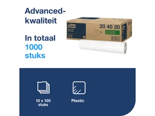 Afvalzakken Tork Bin Liner 20 liter Wit B2 - 5