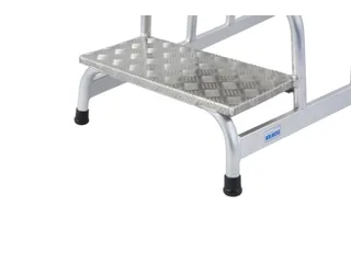 Montagetrap Aluminium H 0 8M 4Treden Incl. Platform Treden Traanplaat - 8