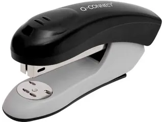 Q-connect Nietmachine Plastic Half Strip 20vel Zwart - 3