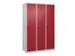 locker voor scheiding van kleding,HxBxD 1850x1200x500mm,3vak