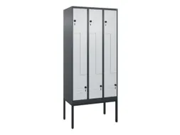Z-garderobekast,HxBxD 2120x900x500mm,vak B 150/300mm,draaigrendel